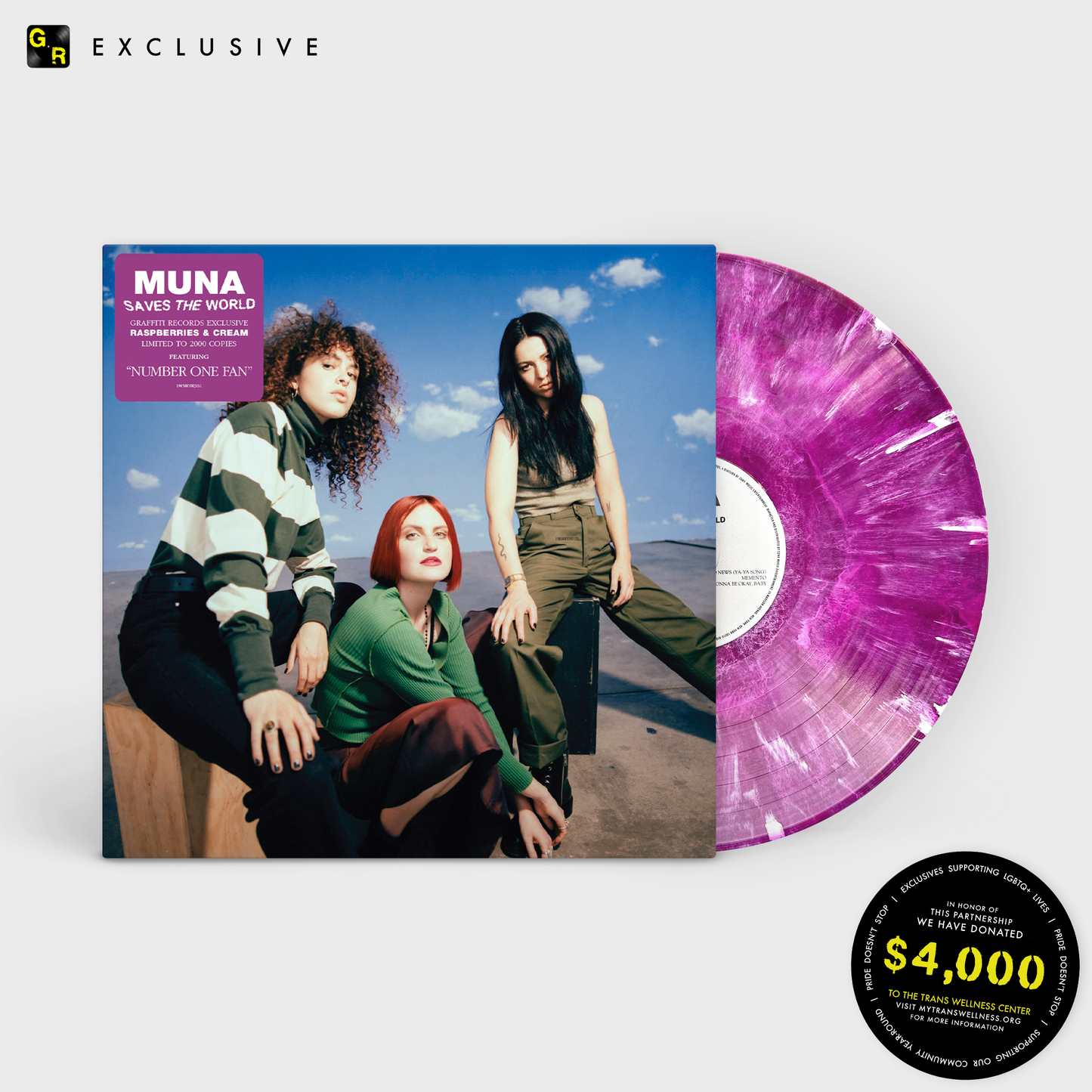 (D) MUNA - Saves the World LP (Graffiti Records Exclusive)